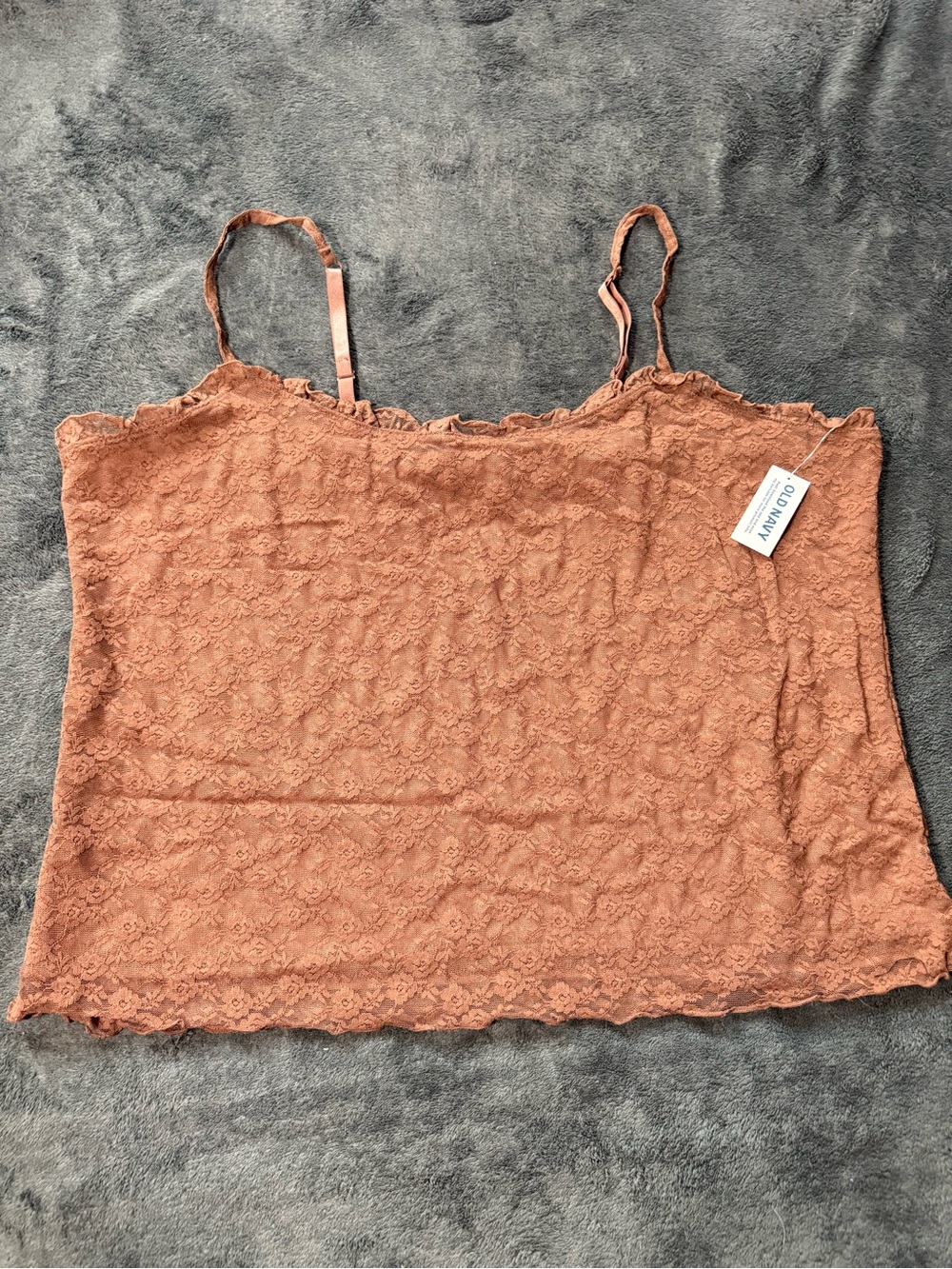 Old Navy Lace Cami in Rusty Copper